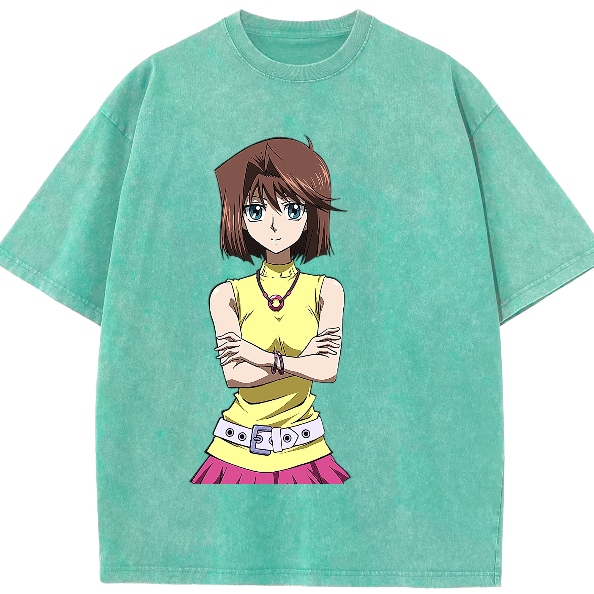 （画像用） 遊☆戯☆王 Yu-Gi-Oh! 綿100% ヴィンテージ風 半袖Tシャツ（フロントプリント）